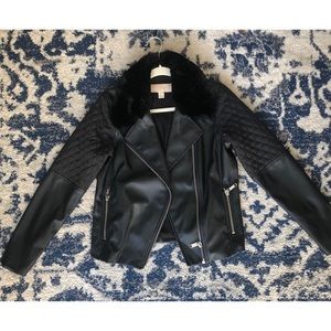 Michael Kors Faux Leather Jacket